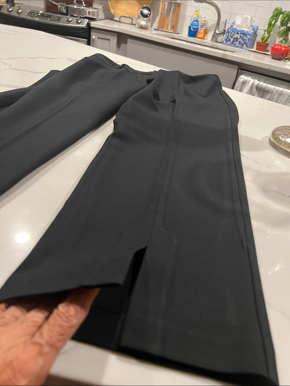 J. McLaughlin Black Straight-Leg Dress Pants
